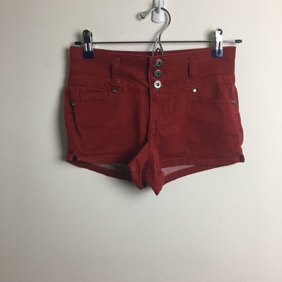 Blue Spice Short Shorts Red Juniors 1 / 2 - Picture 8 of 16